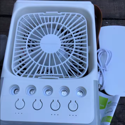 Enfriador de Aire 3 en 1 Portátil (Ventilador + Humidificador)