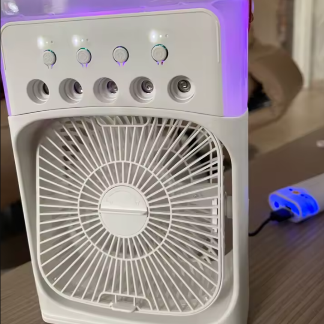 Enfriador de Aire 3 en 1 Portátil (Ventilador + Humidificador)