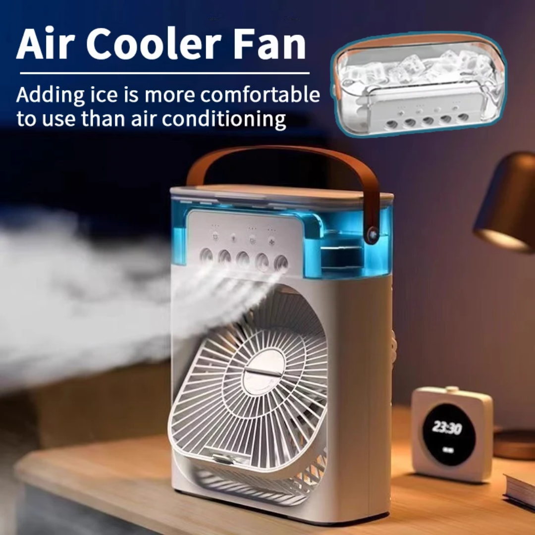 Enfriador de Aire 3 en 1 Portátil (Ventilador + Humidificador)