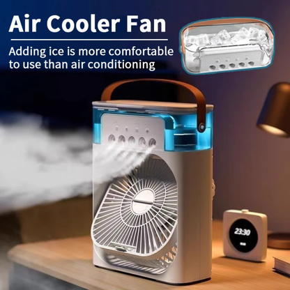 Enfriador de Aire 3 en 1 Portátil (Ventilador + Humidificador)